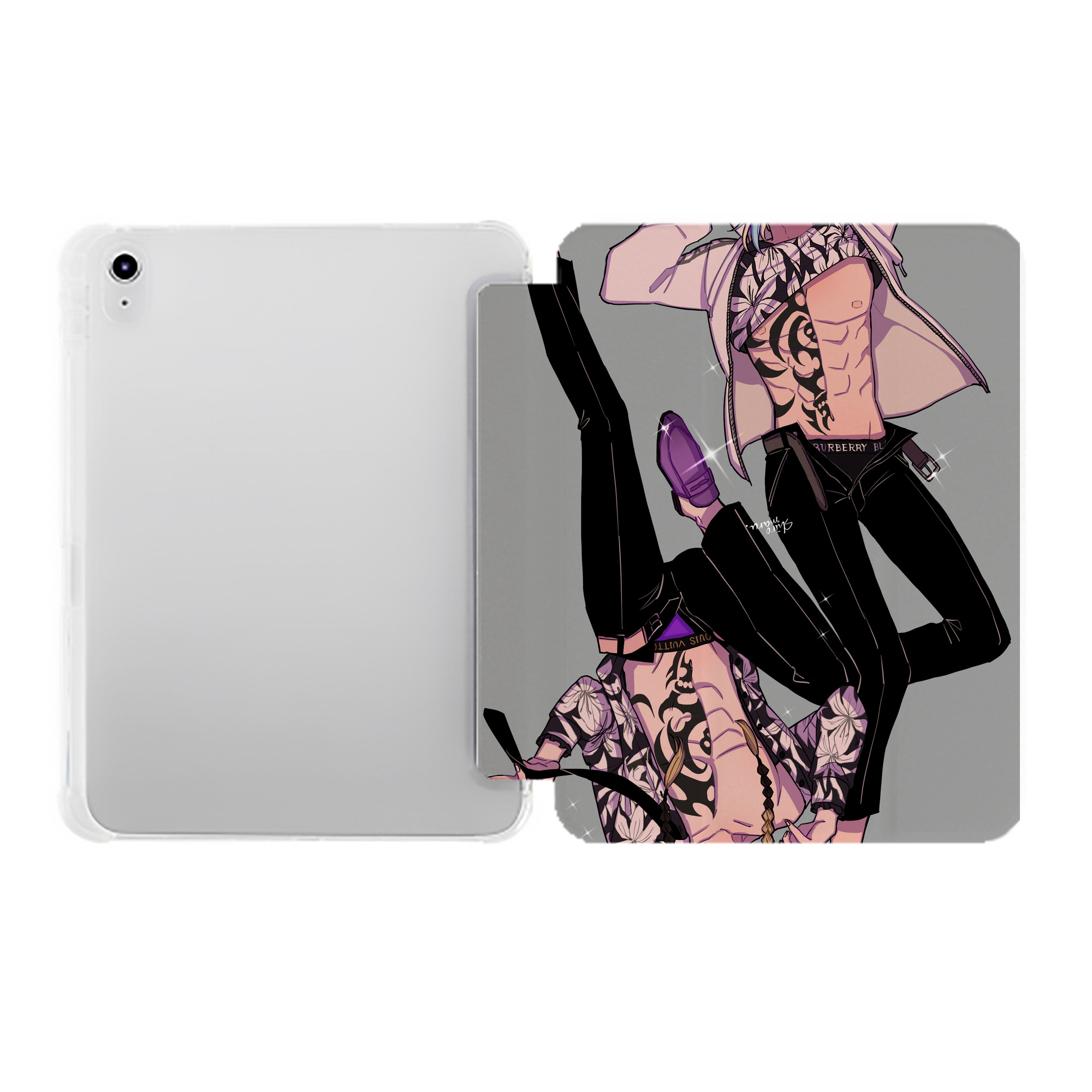 （画像用） 東京リベンジャーズ Tokyo Revengers IPad ケース ペン収納付き 三つ折りスタンド PUレザー×シリコン 対応機種9.5/10.5/10.9インチ